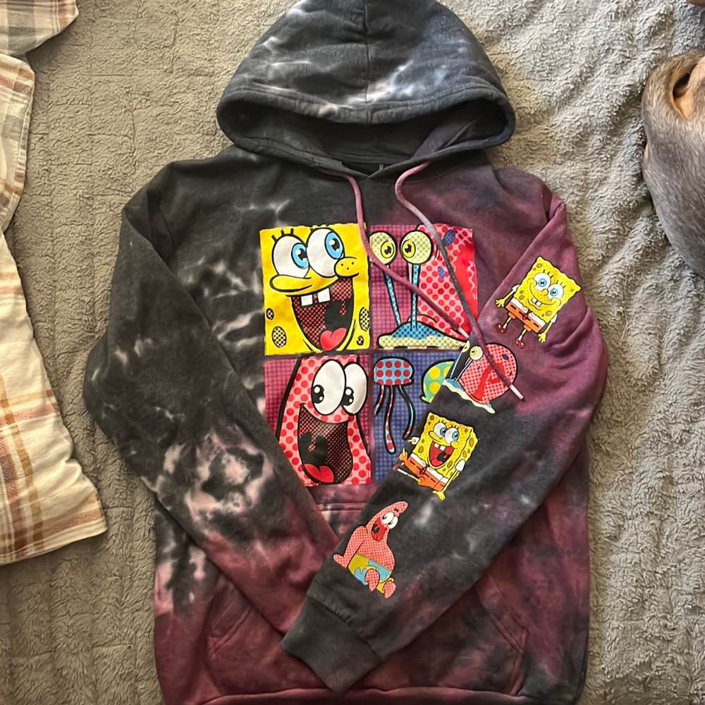 Tie Dye Spongebob Hoodie | S